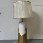 Modern Faceted Column Table Lamp